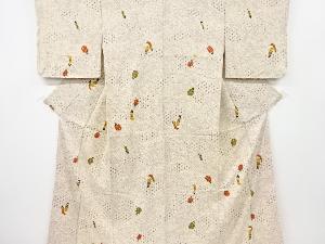 古典柄に姉さん人形模様小紋着物